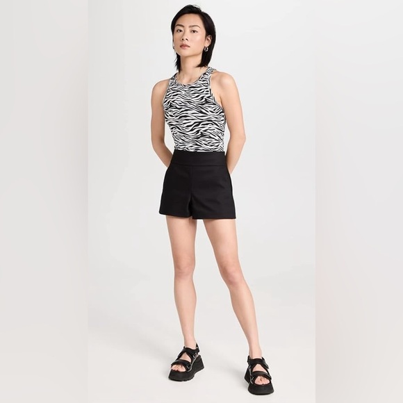 Alice + Olivia Donald High Waisted Shorts Black NWT - Picture 1 of 7